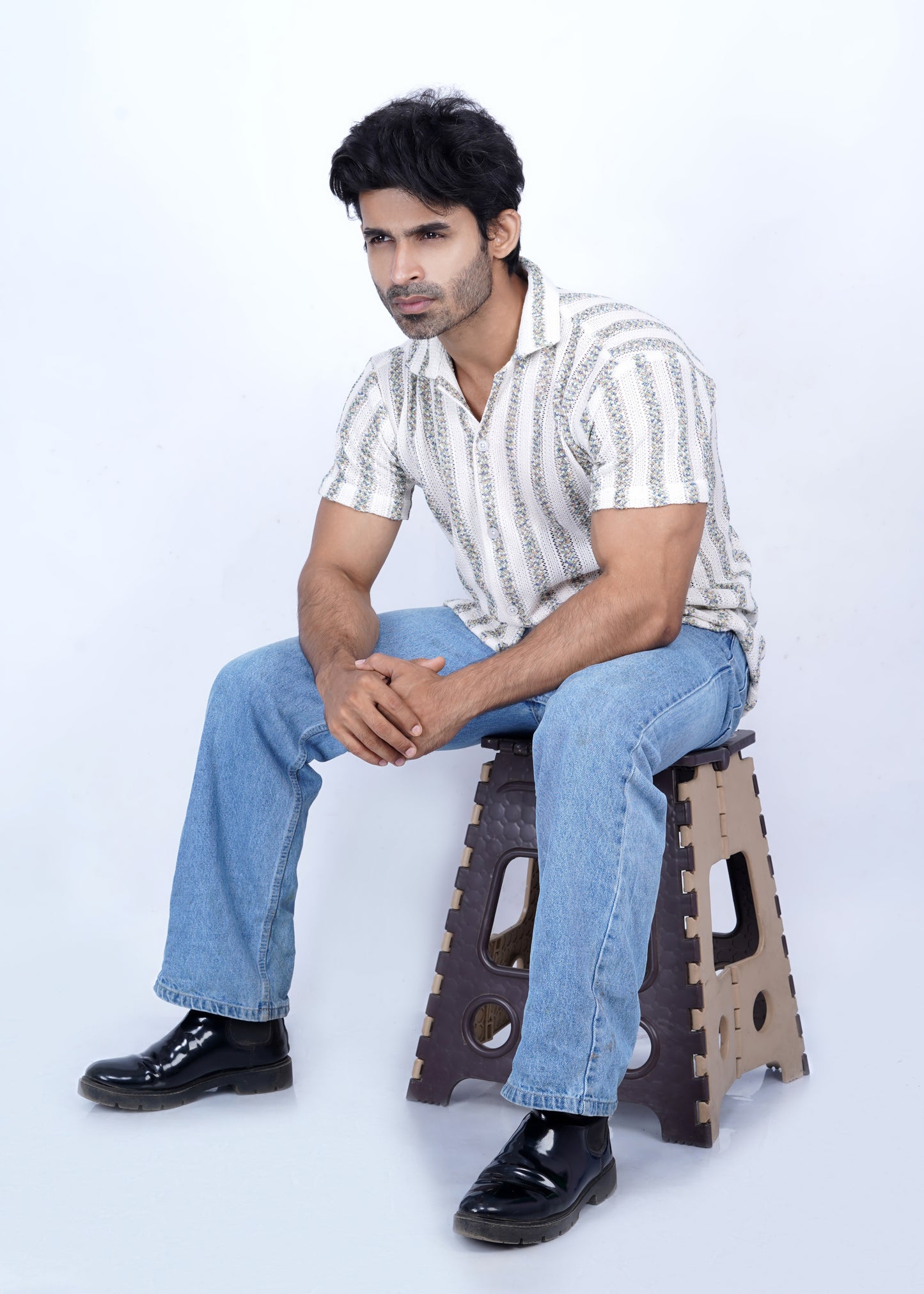 ✨ Start Imported Texture Shirt - Beige