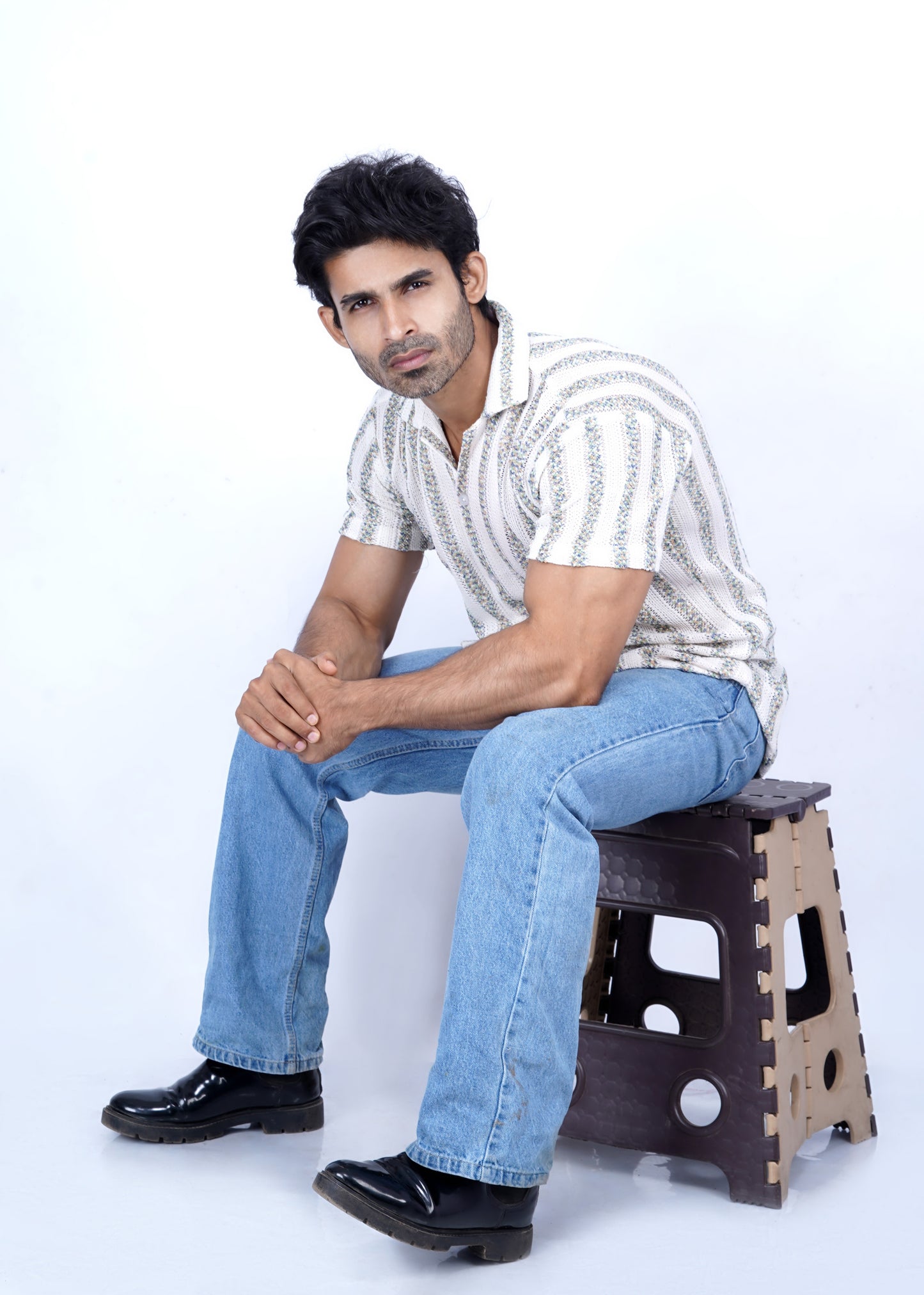 ✨ Start Imported Texture Shirt - Beige