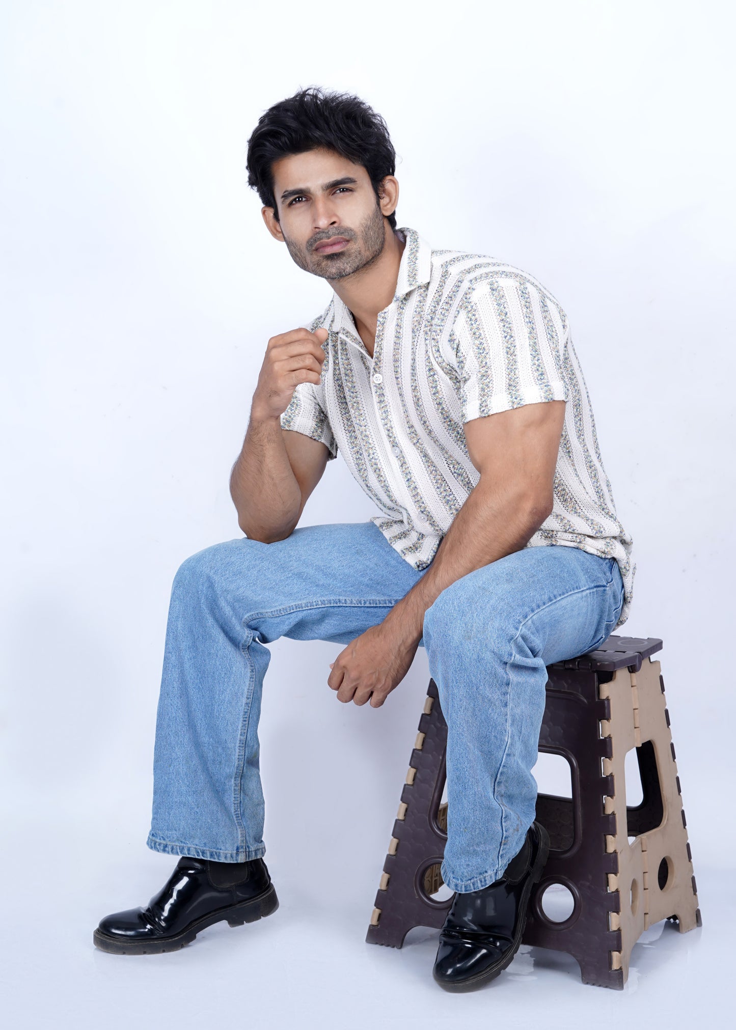 ✨ Start Imported Texture Shirt - Beige